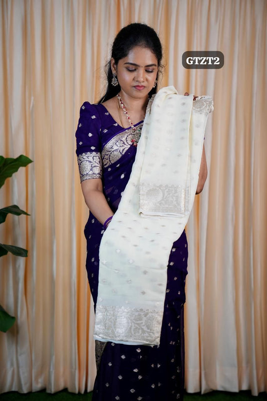Viscose georgette sarees🥳