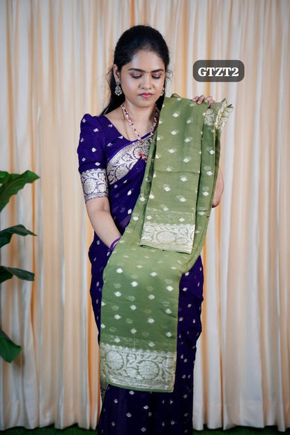 Viscose georgette sarees🥳