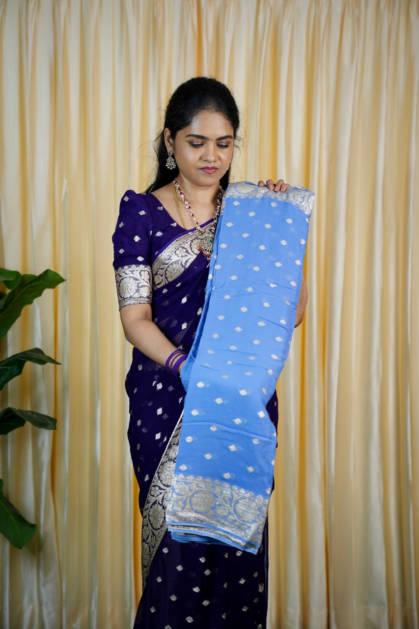 Viscose georgette sarees❌