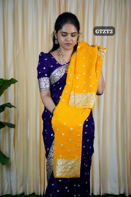 Viscose georgette sarees🥰🥳