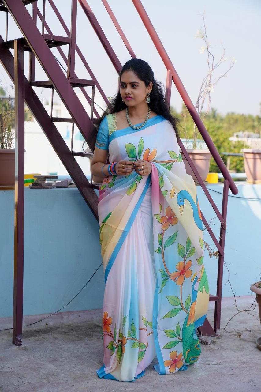 Satin saree🥰😎