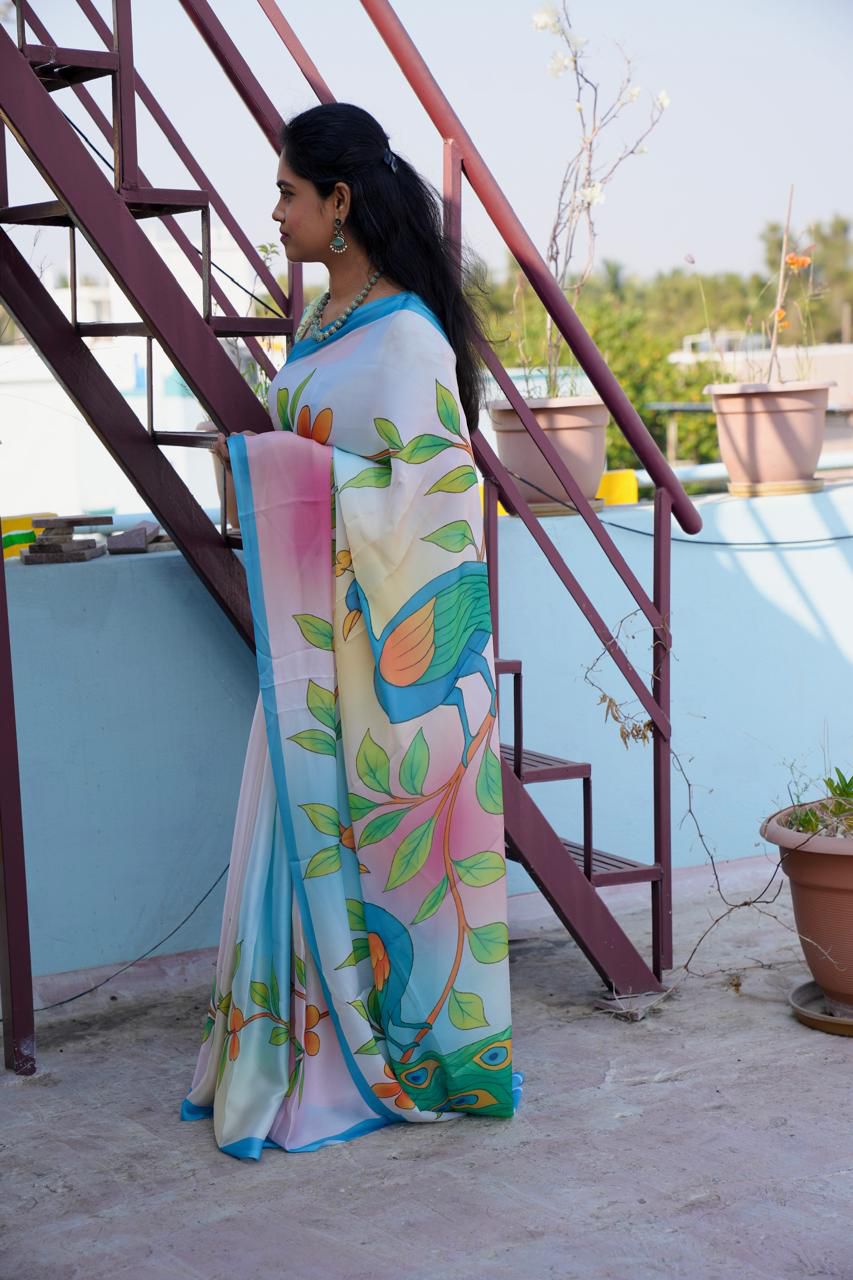 Satin saree🥰😎