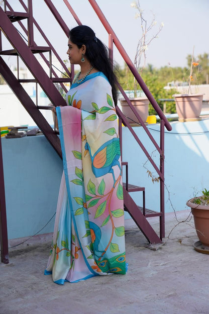 Satin saree🥰😎