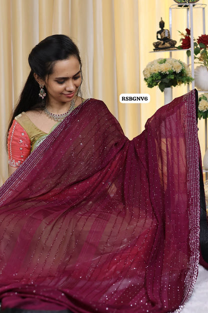 Chiffon saree😍Ⓜ️