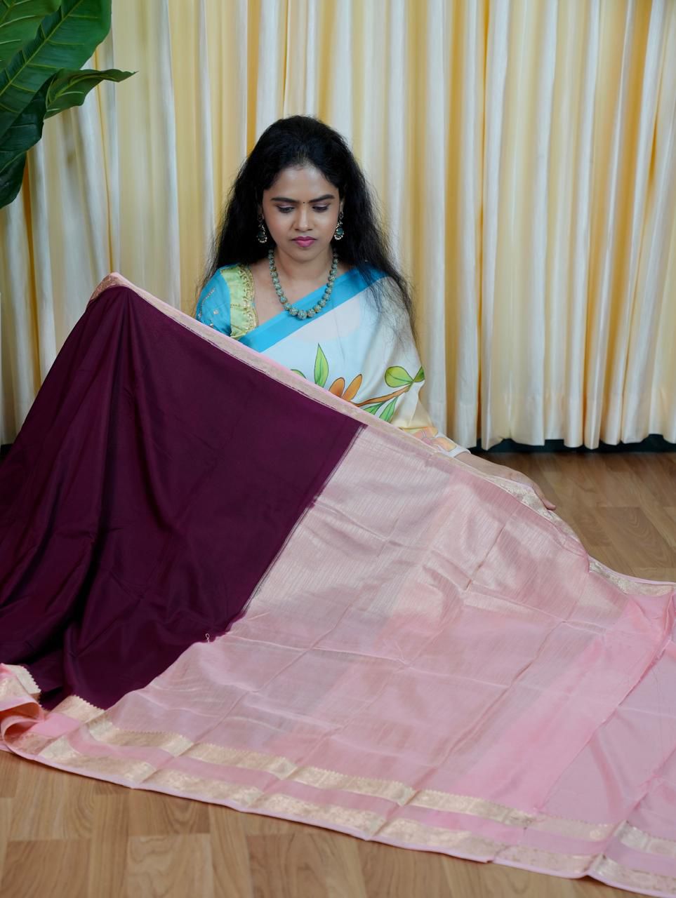 Mysore crepe silk saree🥰😎