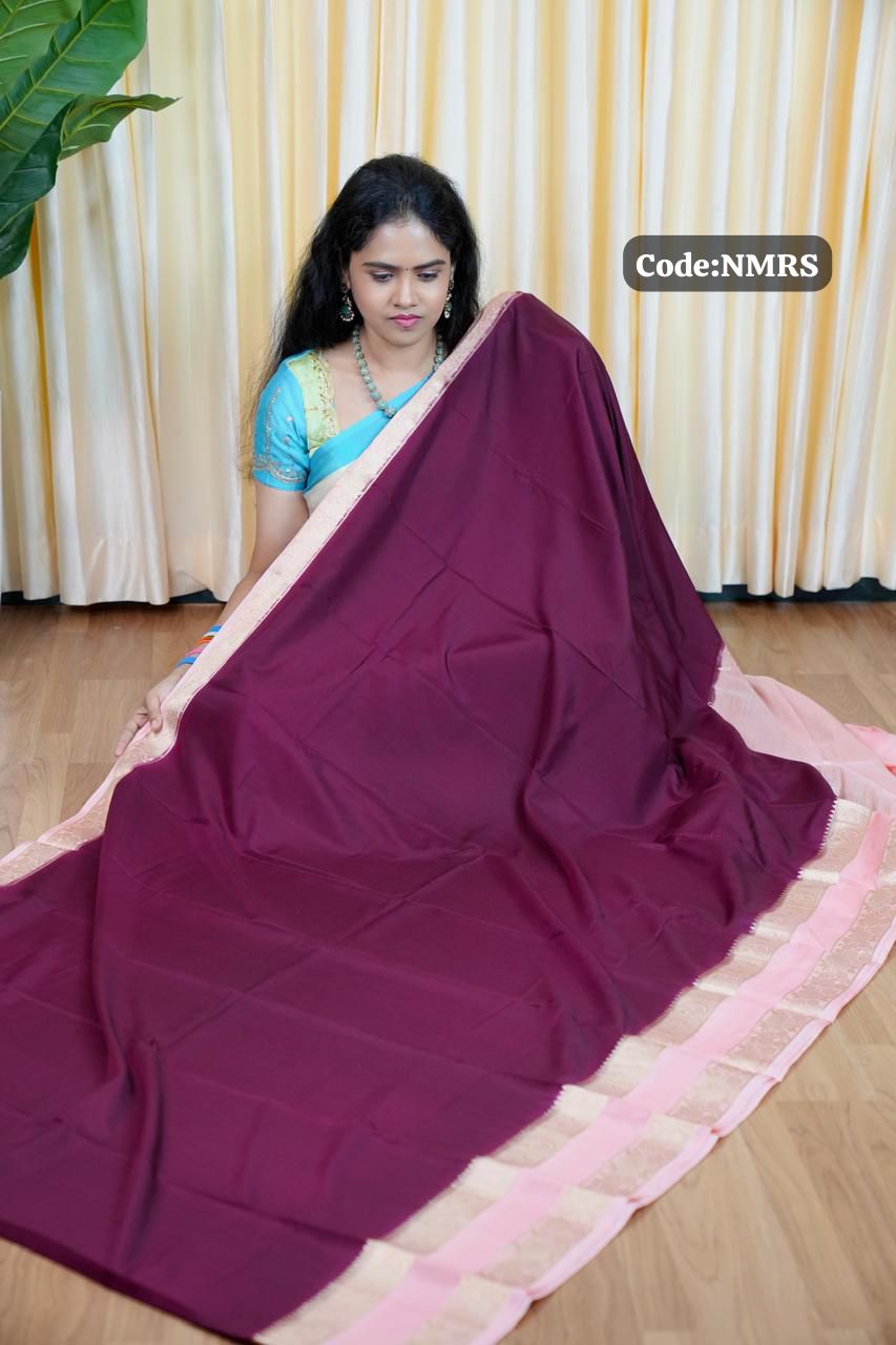 Mysore crepe silk saree🥰😎