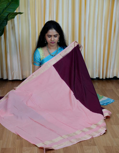 Mysore crepe silk saree🥰😎