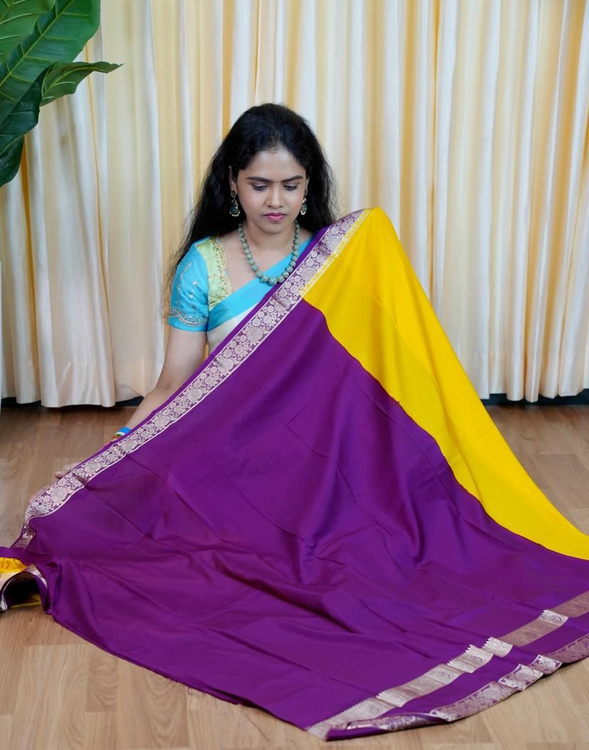Mysore crepe silk saree😍🥰😎