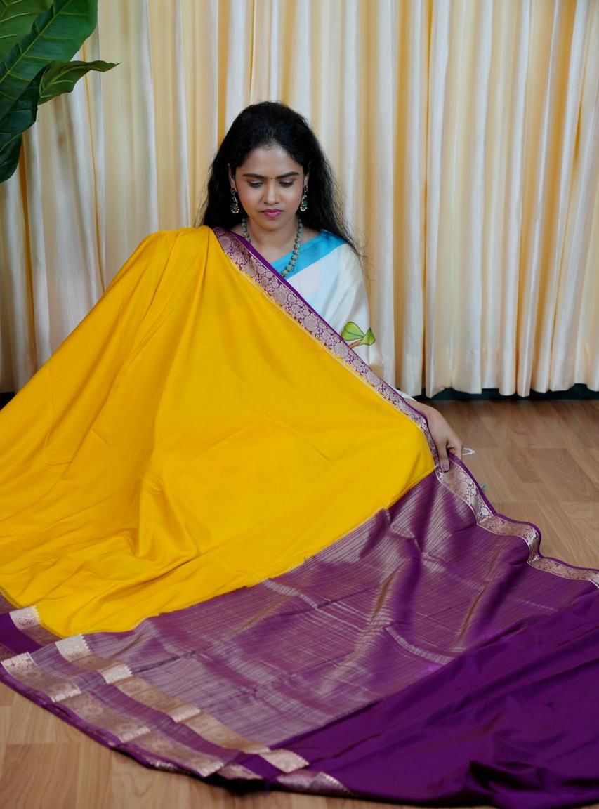 Mysore crepe silk saree😍🥰😎