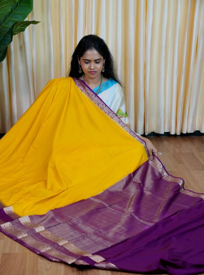 Mysore crepe silk saree😍🥰😎