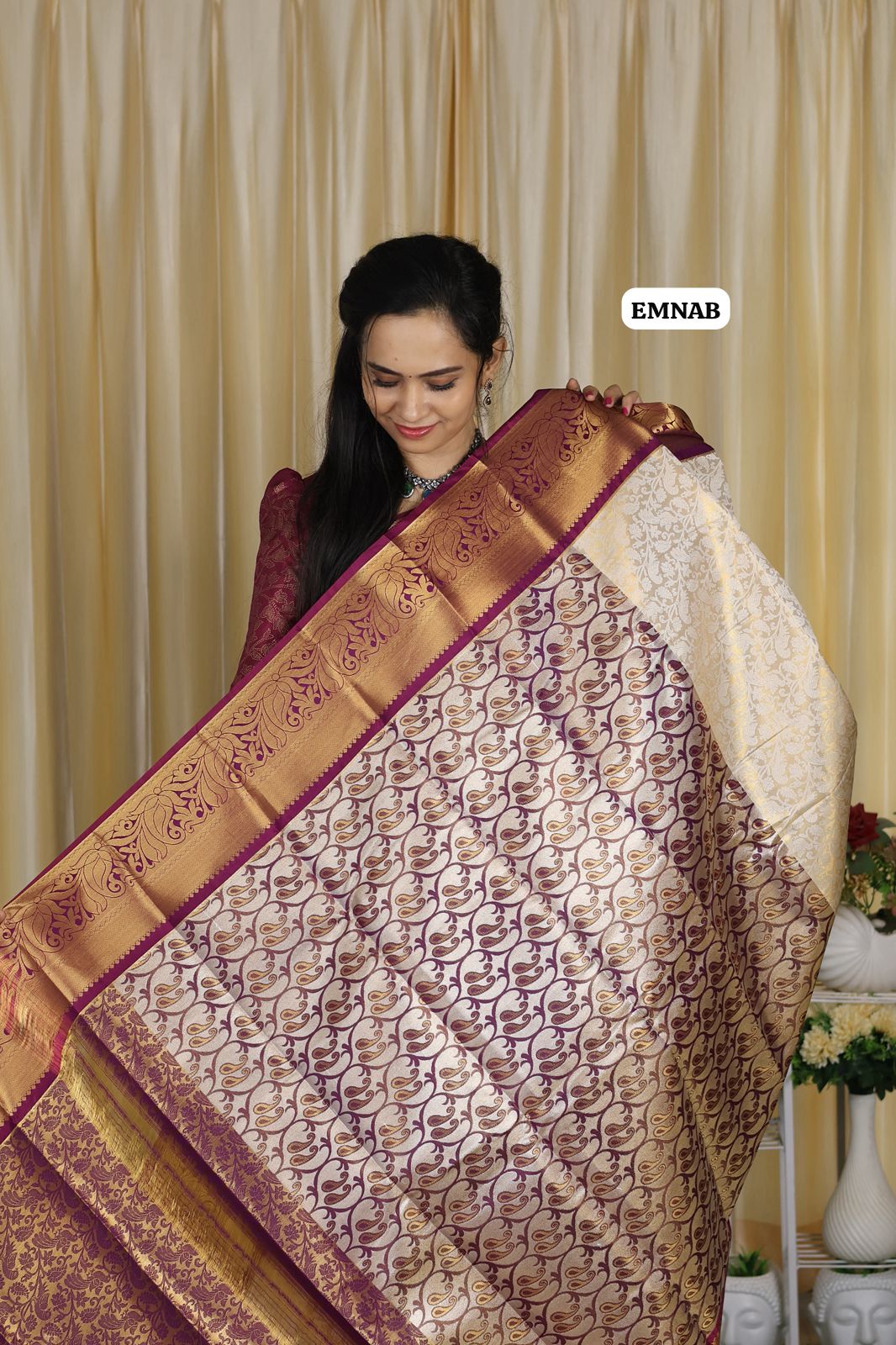Bridal kanchi semi soft silk saree 🥳
