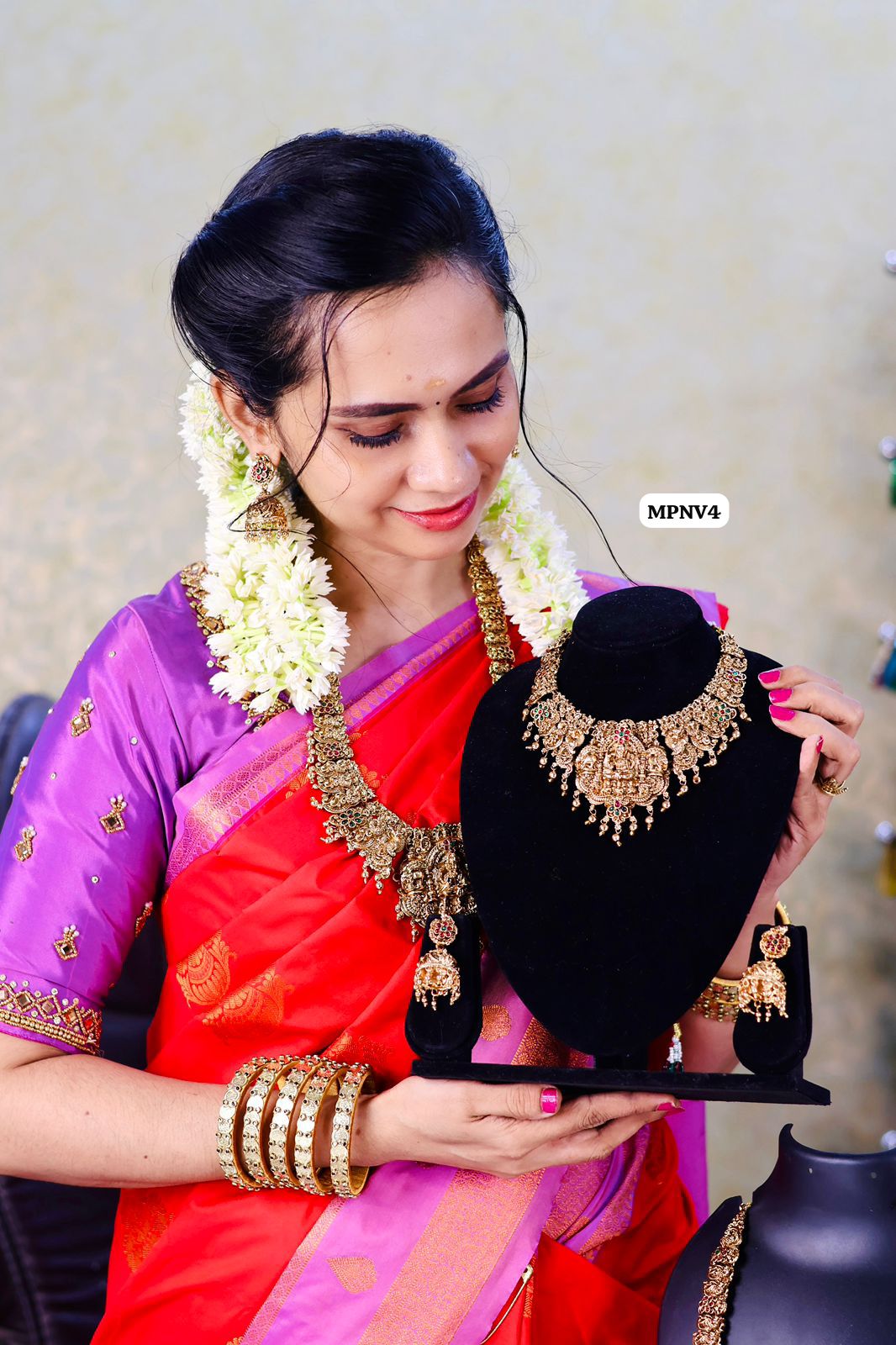 Imitation jwellery necklace with jumka😍😎