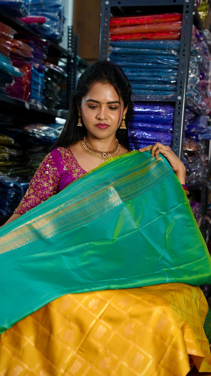Kanchi semi silk sarees🥰😎📚🚩