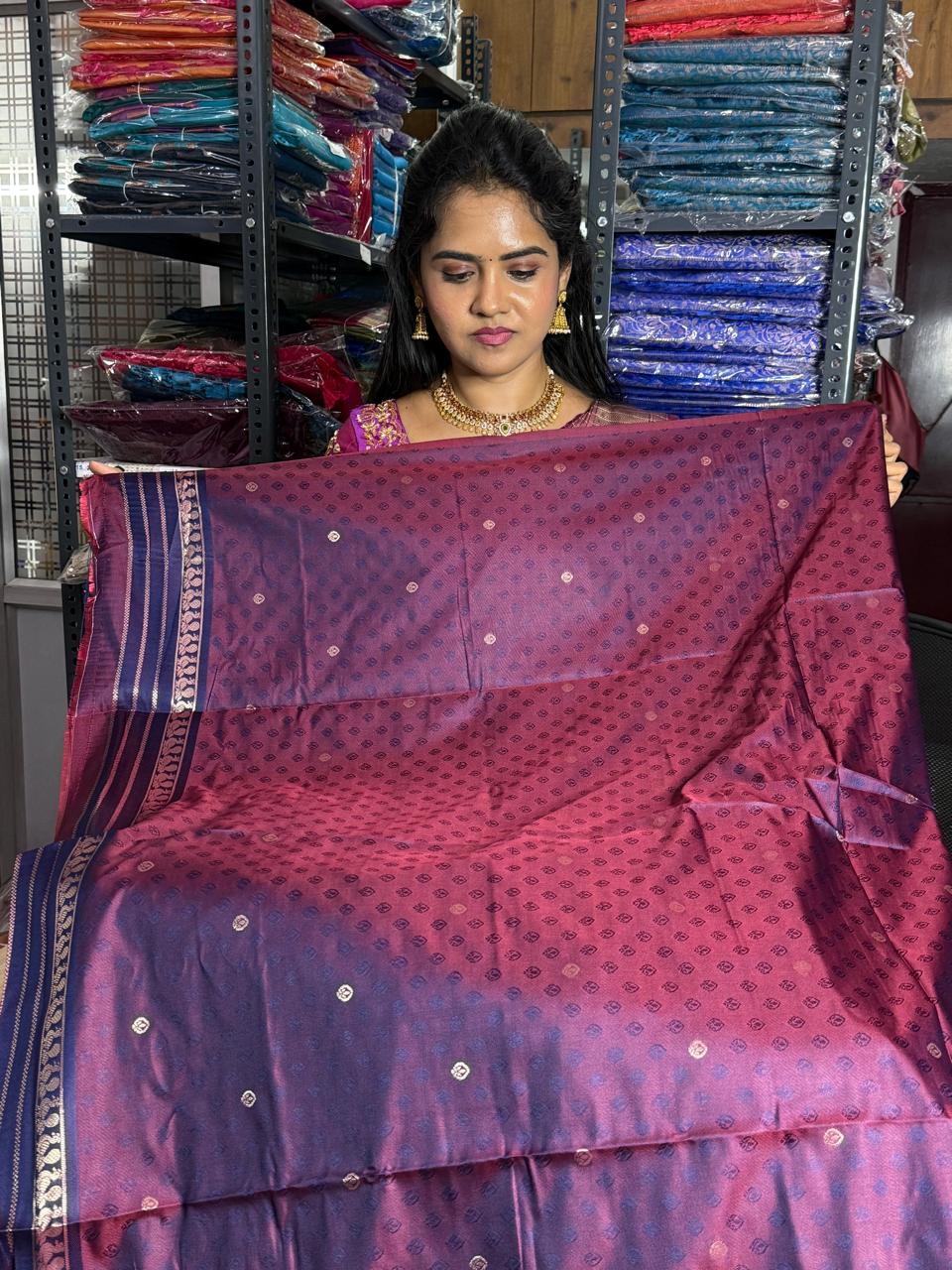 Kanchi semi silk saree-🥰😎📚⛳offer