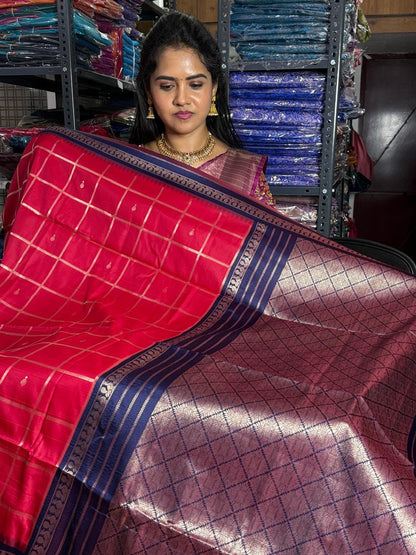 Kanchi semi silk saree-🥰😎📚⛳offer