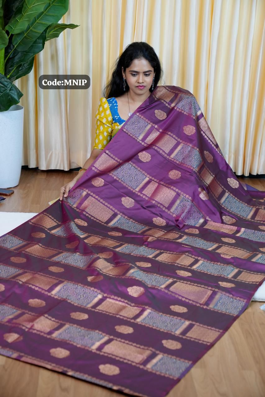 Kanchi soft silk sarees🥰😎📚