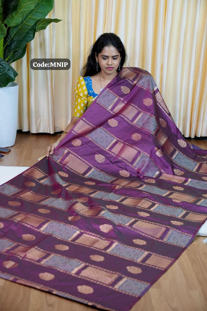 Kanchi soft silk sarees🥰😎📚
