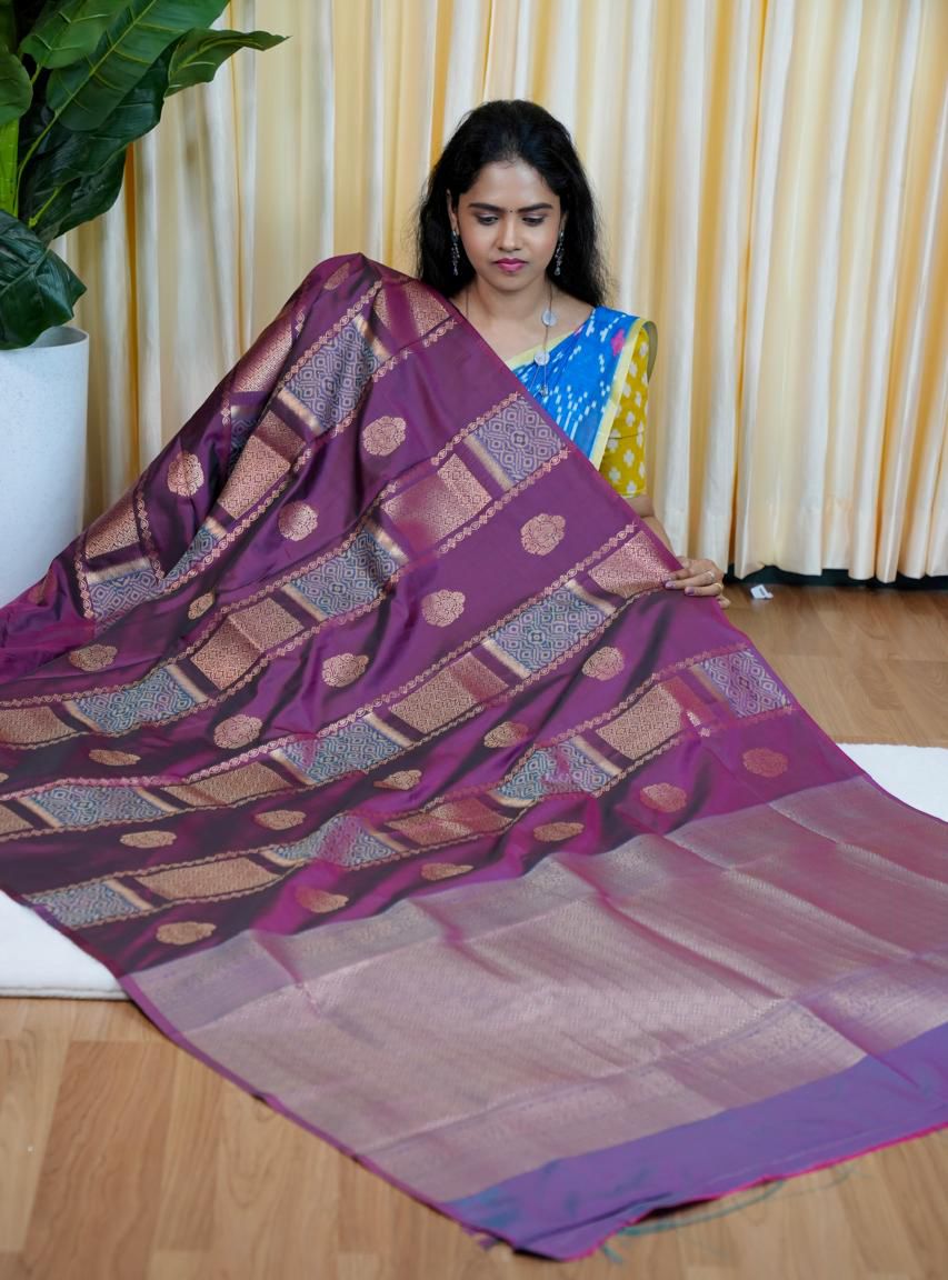 Kanchi soft silk sarees🥰😎📚
