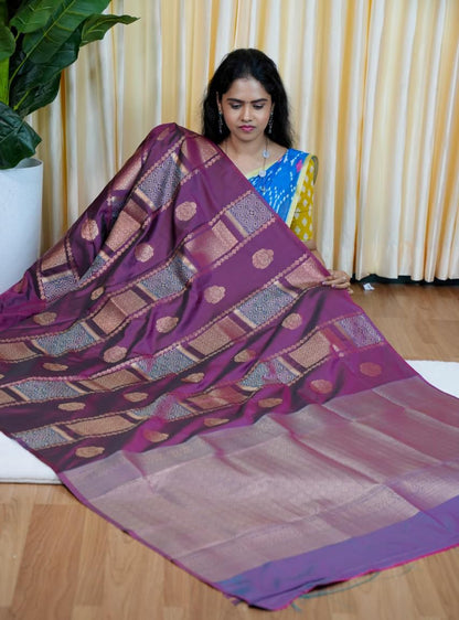 Kanchi soft silk sarees🥰😎📚