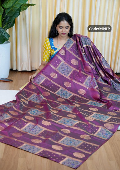 Kanchi soft silk sarees🥰😎📚