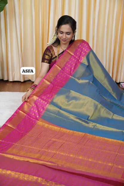 Bridal Kanchi semi silk saree 🥳