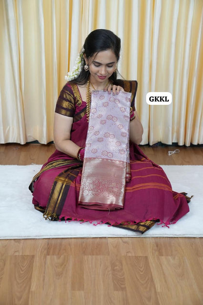 Bridal Kanchi semi silk saree 🥰🥳