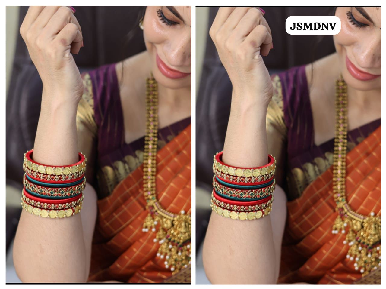 Handmade silk thread bangles🥳18 pieces