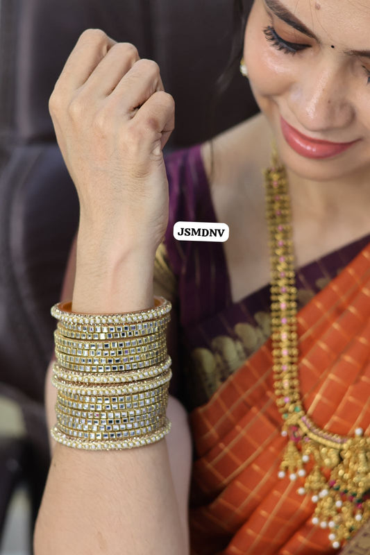 Kundan bangles prebook🥳16 pieces