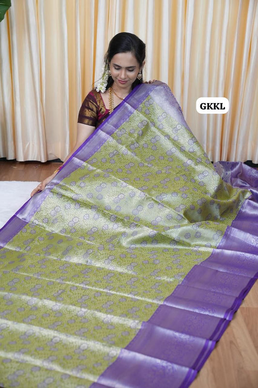 Bridal Kanchi semi silk saree 🥳