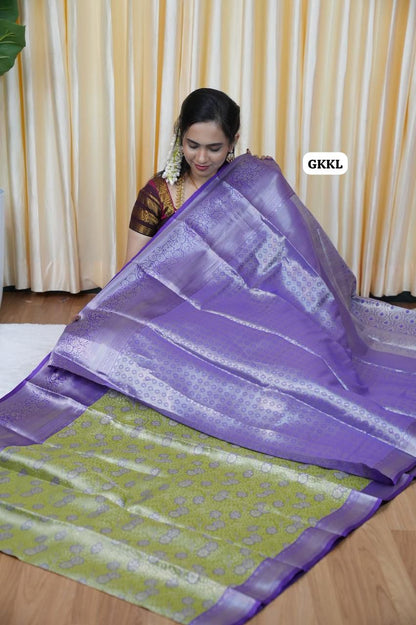 Bridal Kanchi semi silk saree 🥳