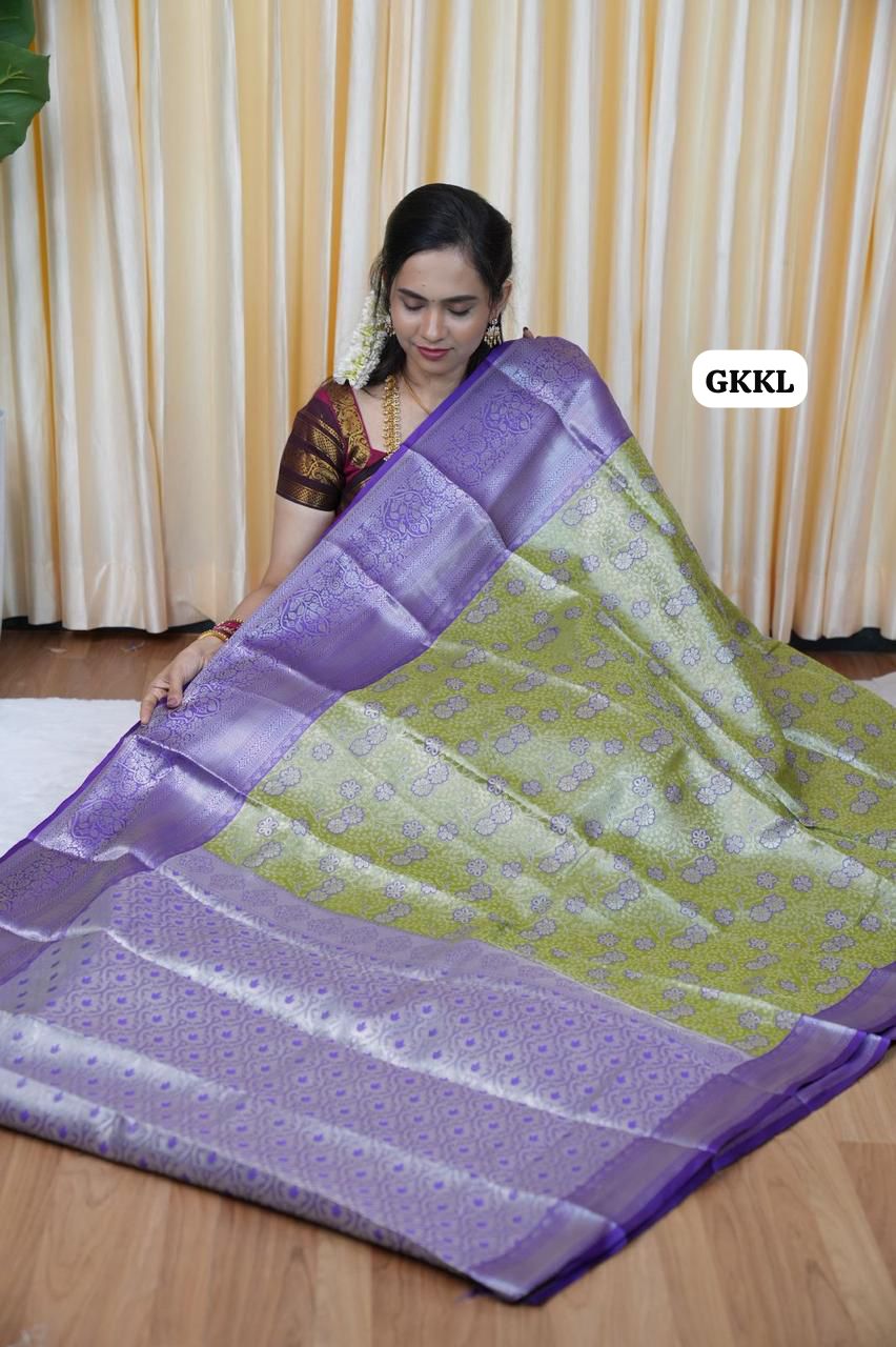 Bridal Kanchi semi silk saree 🥳