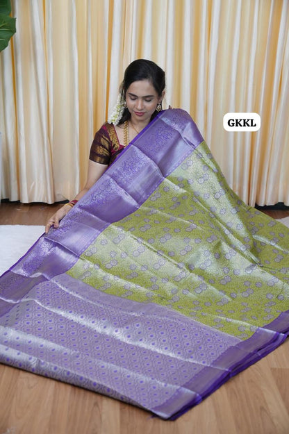 Bridal Kanchi semi silk saree 🥳