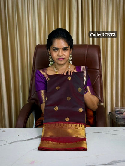 Kanchi semi silk sarees🥰😎📚