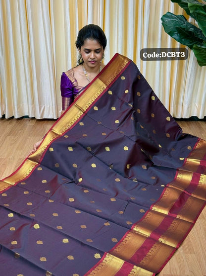 Kanchi semi silk sarees🥰😎📚