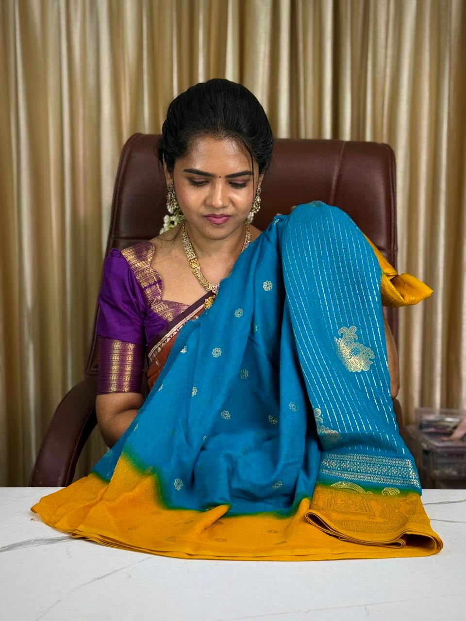 Daily wear sarees with pallaku designs 🥰😎📚