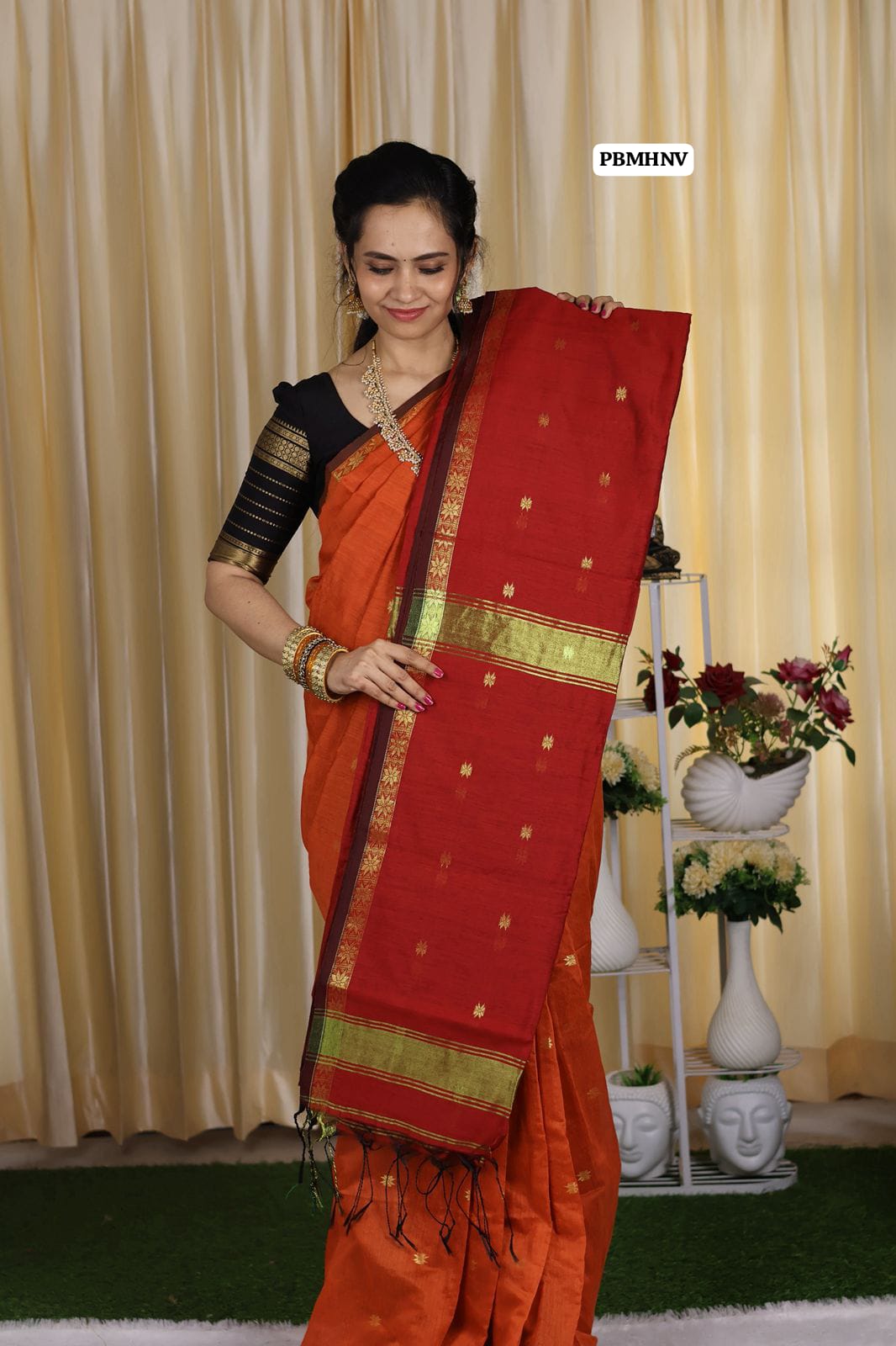 Maheswari silk cotton zari weaving saree😍 🥳