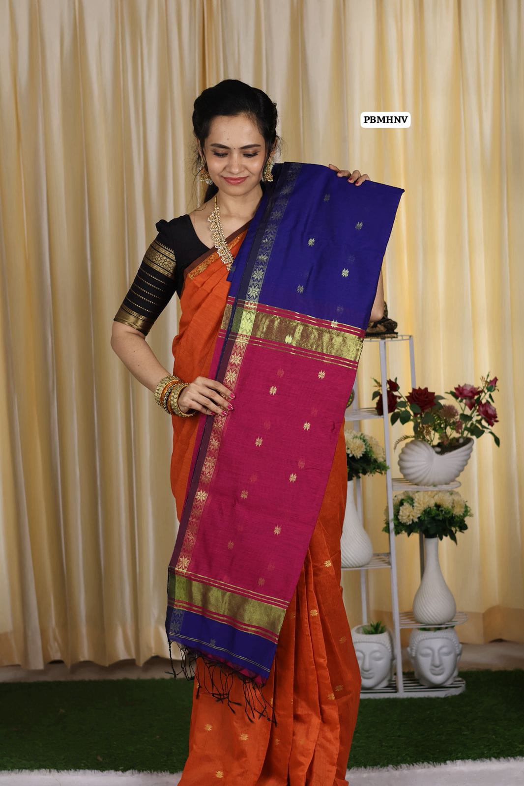 Maheswari silk cotton zari weaving saree😍 🥳