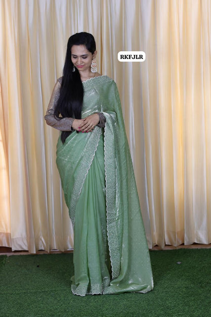 Space silk with jarkhan work Aadi offer🥳