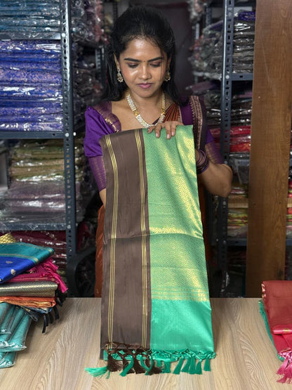 Kanchi soft silk saree🥰⛳️😎📖 green colour offer