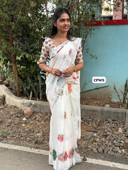 Cotton mixed saree🥰😎📚 🥳