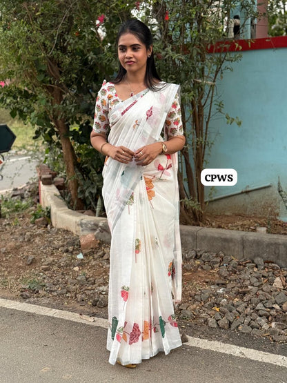 Cotton mixed saree🥰😎📚 🥳