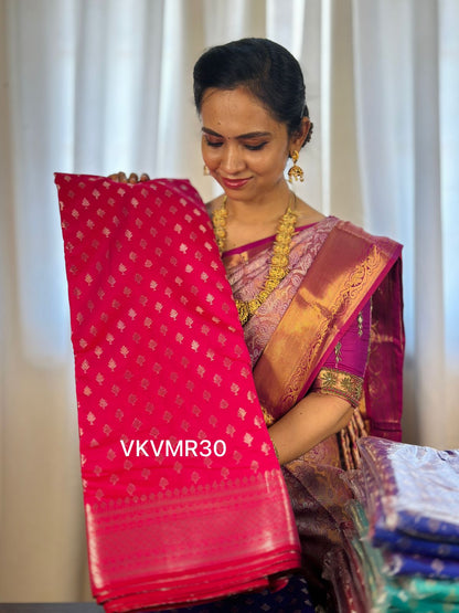 Semi katan silk saree.*🥰