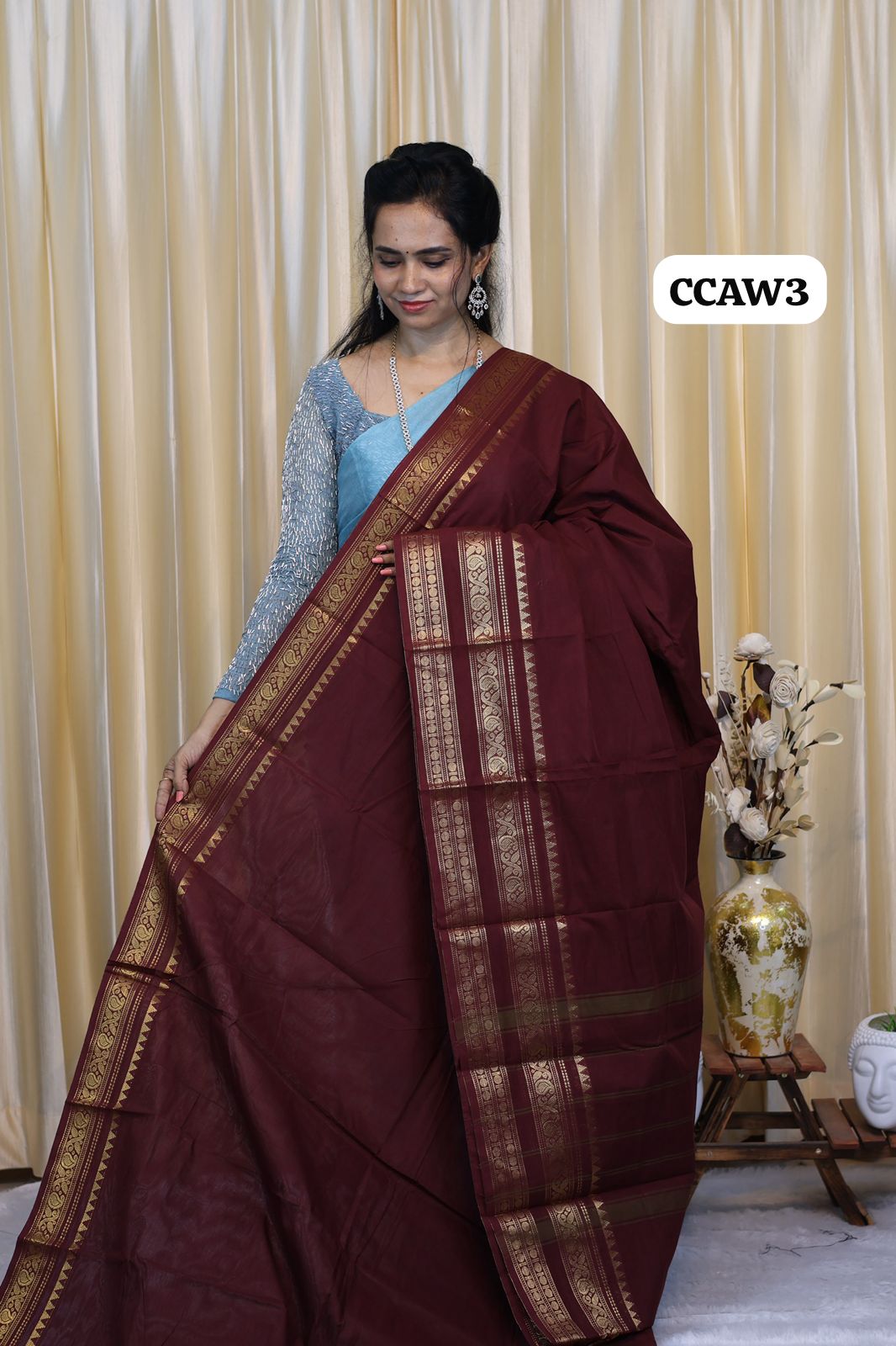Kanchi Cotton Saree😍🥳