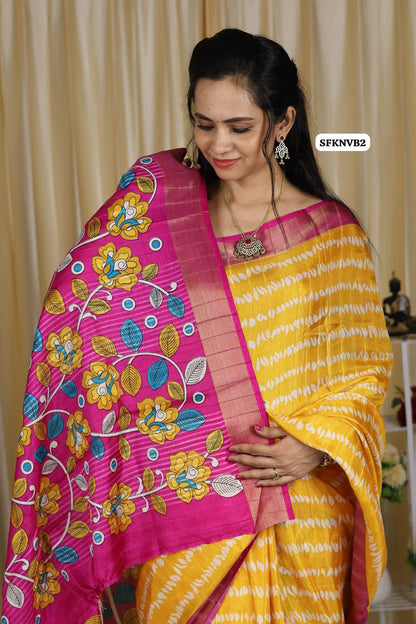 Cotton silk Fabric With Zari Border with floral Design😍🥳