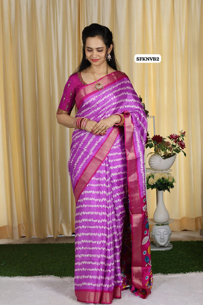 Cotton silk Fabric With Zari Border with floral Design😍🥳