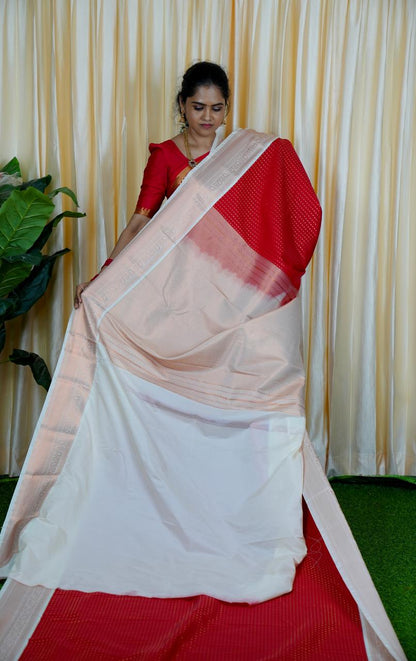 1000 buttas in Premium kanchi bridal semi silk sarees❌❌