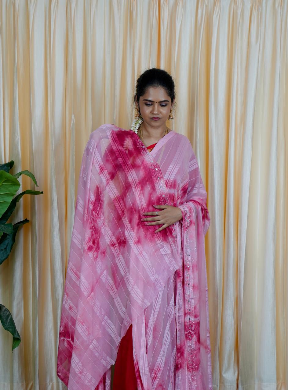 Georgette sarees with mirror work ❌