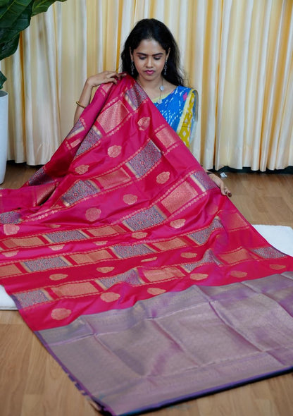 Kanchi soft silk sarees🥰😎🌈