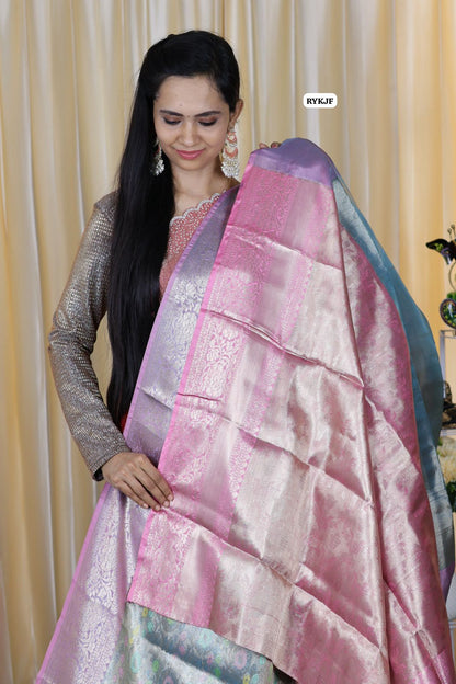 Banarasi soft tissue .silk sarees 🥳
