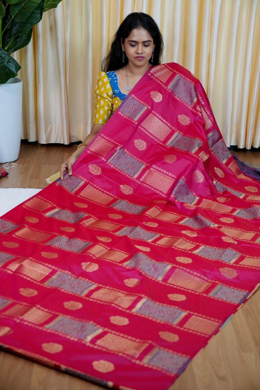 Kanchi soft silk sarees🥰😎🌈
